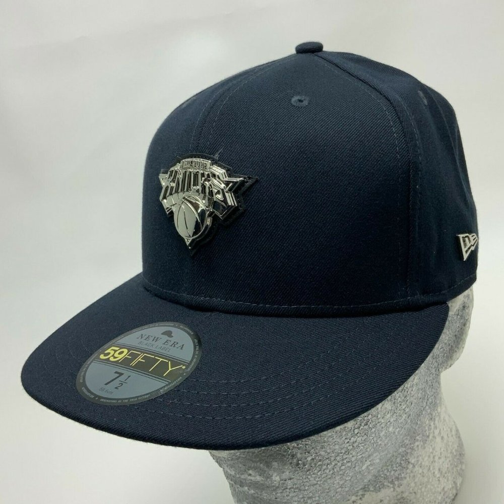 Men's New Era Cap Navy | Silver NY Knicks 59FIFTY NBA